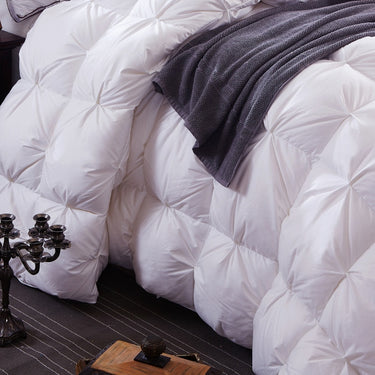 Luxury Jacquard 100% white duck/goose down winter quilt comforter European Blanket Full Queen Twin King Bedroom